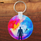 色で表示 キーホルダー (裏面)