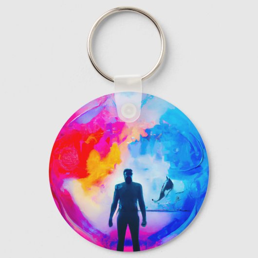 色で表示 キーホルダー (裏面)