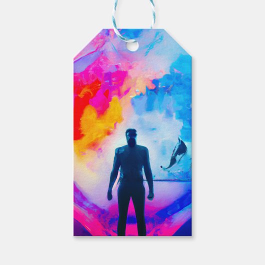 色で表示 ギフトタグ (正面)