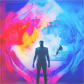 色で表示 シール (正面)