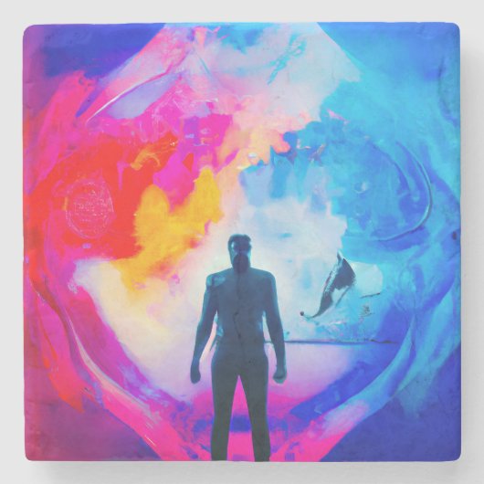 色で表示 ストーンコースター (正面)