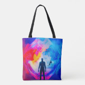 色で表示 トートバッグ (裏面)