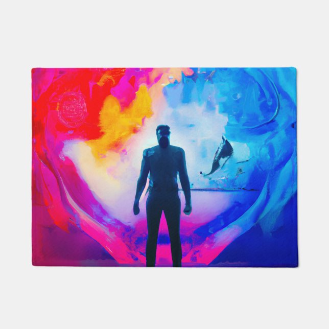 色で表示 ドアマット (正面)