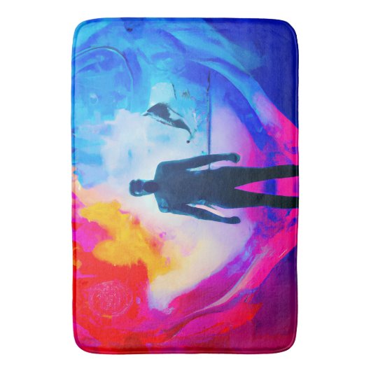 色で表示 バスマット (正面縦)