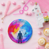 色で表示 ペーパープレート (パーティー)