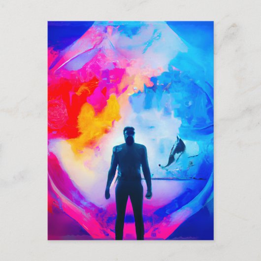 色で表示 ポストカード (正面)