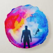 色で表示 ラウンドクッション (裏面)