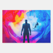 色で表示 ラッピングペーパーシート (正面2)