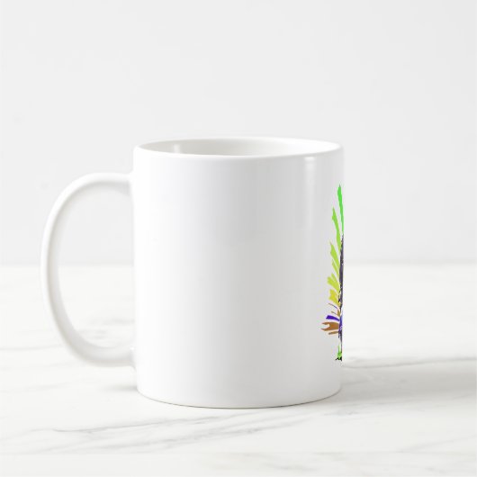 色とりどりのカメのスクーター コーヒーマグカップ (左)