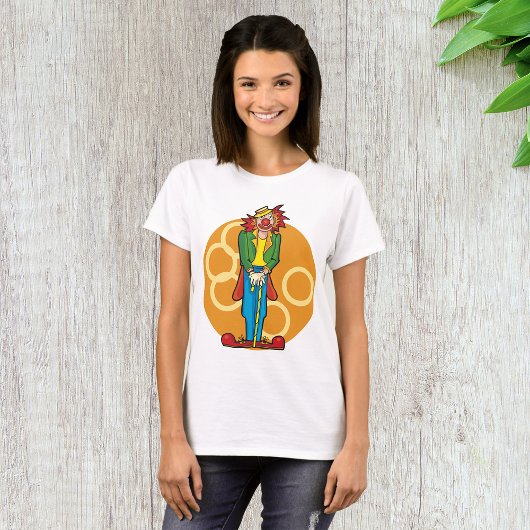 色とりどりのカートゥーン道化師 Tシャツ