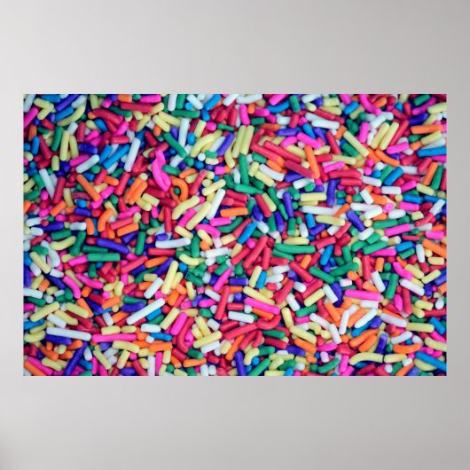 色とりどりのデコのクローズアップ写真 ポスター (正面)