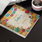 色とりどりのフィエスタのキンセアニェラ、カスタム ゲストブック