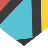 色とりどりの三角形のパターン3 ショートテーブルランナー (コーナー)