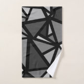 色とりどりの三角形のパターン6 バスタオルセット (ハンドタオル)