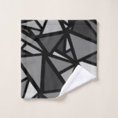 色とりどりの三角形のパターン6 バスタオルセット (ウォッシュタオル)