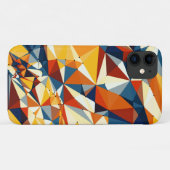 色とりどりの三角形の網目 Case-Mate iPhoneケース (裏面(横))