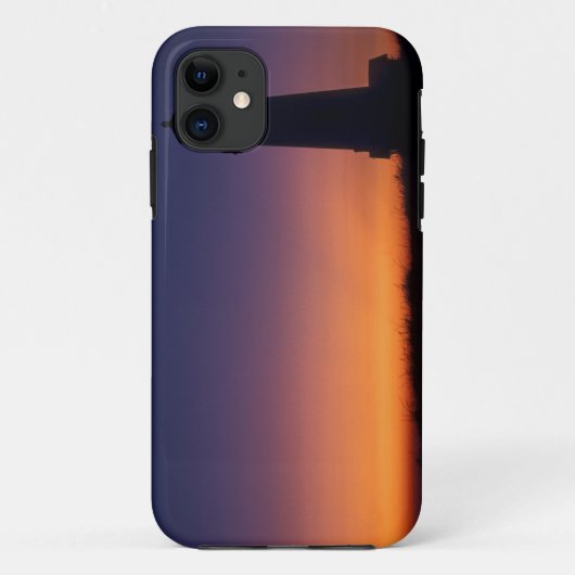 色とりどりの地平線に沈む太陽の球体 Case-Mate iPhoneケース (裏面)