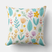 色とりどりの庭 クッション (正面)
