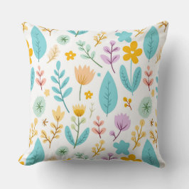 色とりどりの庭 クッション