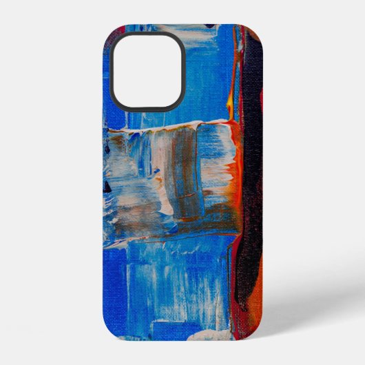 色とりどりの抽象画 iPhoneケース (裏面)