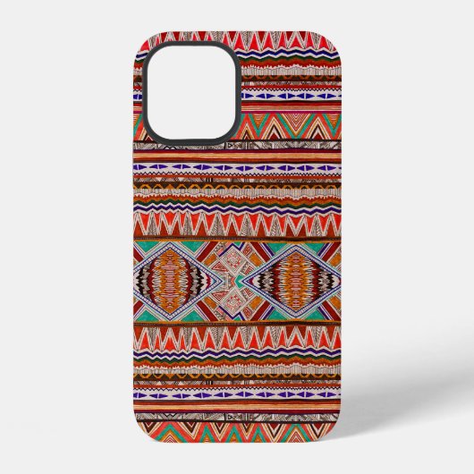 色とりどりの抽象的シームレスパターン iPhoneケース (裏面)