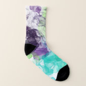 色とりどりの柄がバラバラな靴下 ソックス (右外側)