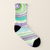 色とりどりの柄がバラバラな靴下 ソックス (左内側)