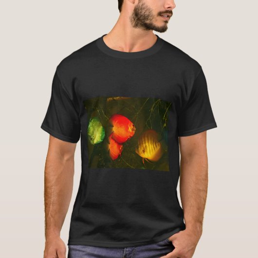 色とりどりの熱帯魚 Tシャツ (正面)