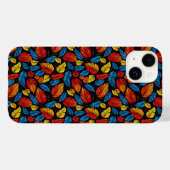 色とりどりの秋の葉の鮮やかな模様 Case-Mate iPhoneケース (裏面 (横))