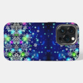 色とりどりの素敵な雪の結晶 iPhoneケース (裏面横)