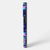 色とりどりの素敵な雪の結晶 iPhoneケース (左側面)
