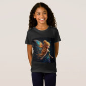 色とりどりの羽を持つ妖精 Tシャツ (正面フル)