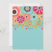 色とりどりの花の招待状 招待状 (裏面)