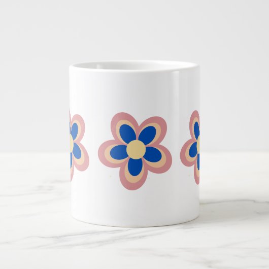 色とりどりの花 ジャンボコーヒーマグカップ (正面)