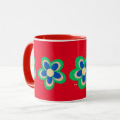 色とりどりの花 マグカップ (正面左)