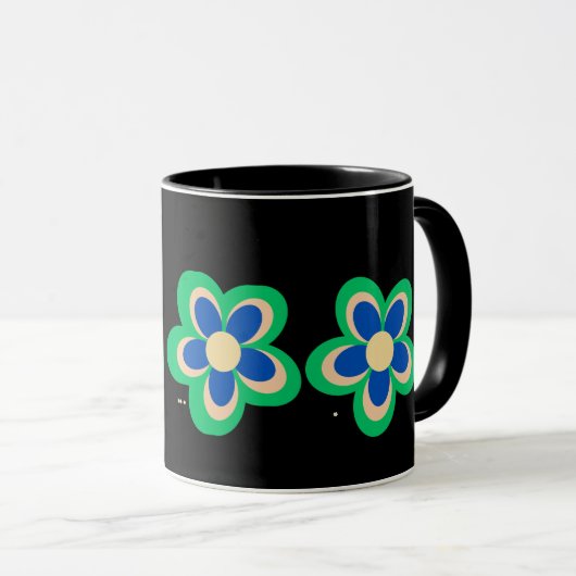 色とりどりの花 マグカップ (正面右)