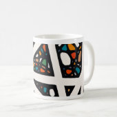 色とりどりの角度 コーヒーマグカップ (正面右)
