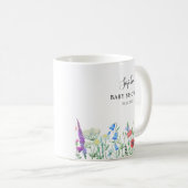 色とりどりの野の花のベビーシャワーお祝い コーヒーマグカップ (正面右)