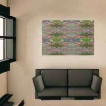 色とりどりの野の花 ピンク ブルー レッド