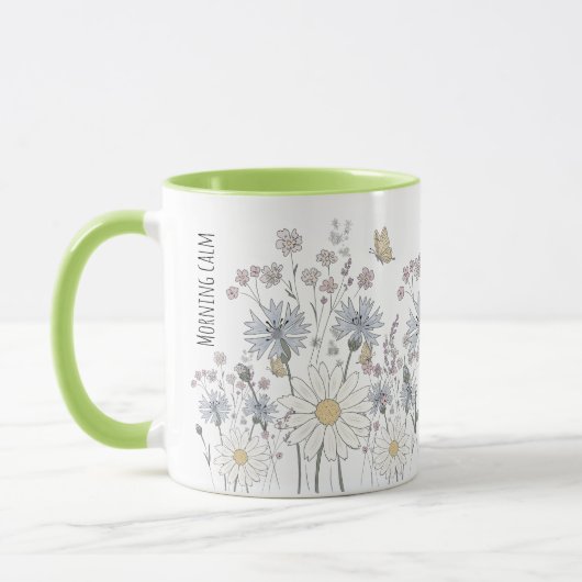 色とりどりの野の花 マグカップ (左)