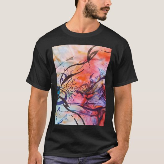色とりどりの飛沫 Tシャツ (正面)
