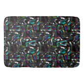 色とツイストの金属形状のシチュー? バスマット (正面)