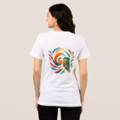 色と動き トライブレンドＴシャツ (裏面全面)