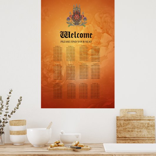 色と型枠の調和 ポスター (キッチン)