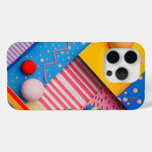 色と形鮮やか状の幾何形状 Case-Mate iPhoneケース (裏面 (横))