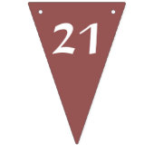 色と数字： 21 バンティングフラッグ (第2の旗)