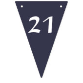 色と数字： 21 バンティングフラッグ (第1の旗)