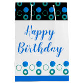 色と文字のカスタマイズ ミディアムペーパーバッグ (裏面)