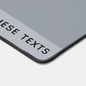 色と文字の編集ロゴ付きテンプレートの追加 デスクマット (コーナー)