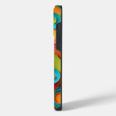 色と模様の渦巻くエレガンス iPhoneケース (左側面)